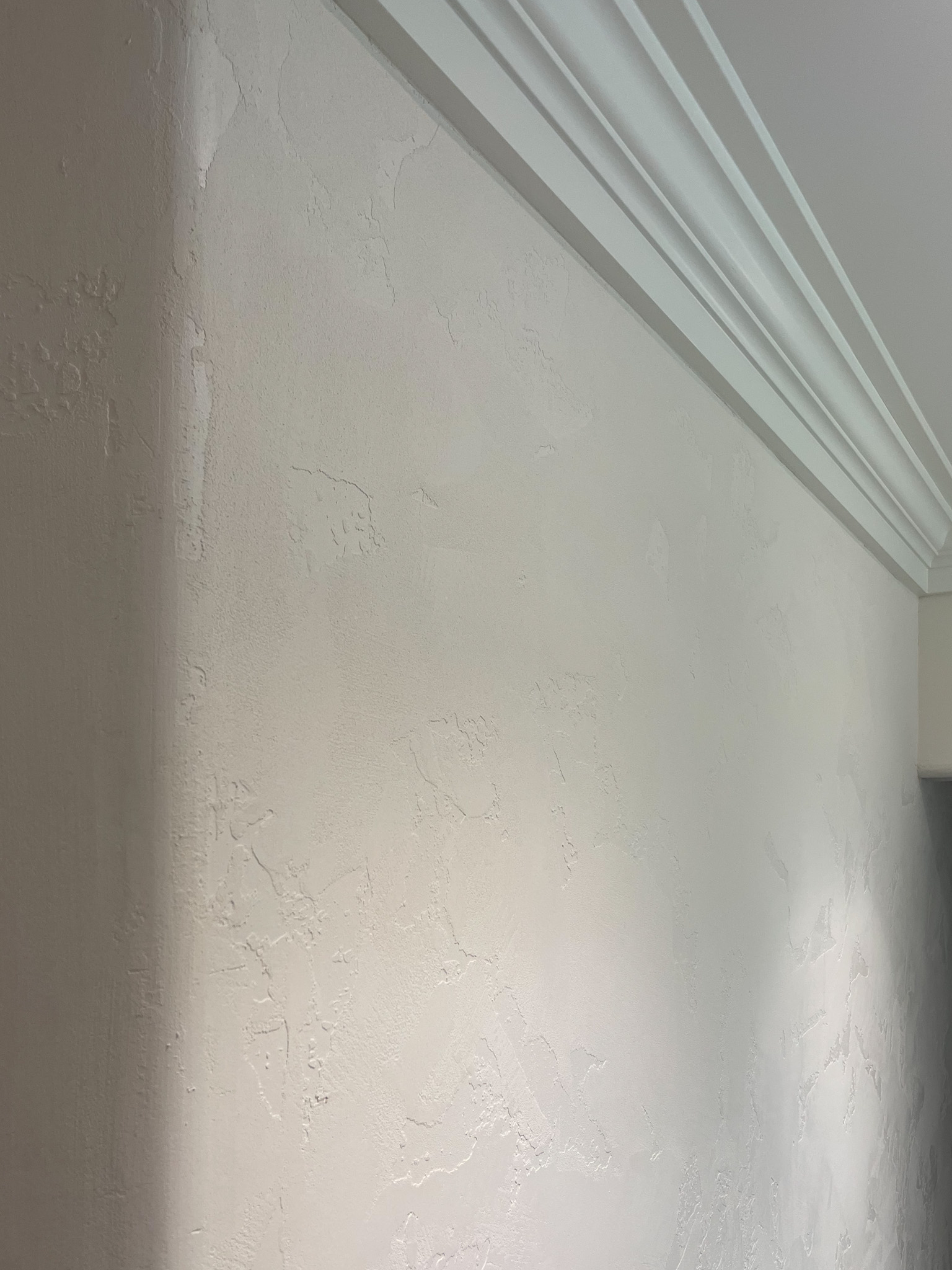 Vasari Marmorino plaster sample board with #2 Linen Colorant showing smooth lime-based finish texture