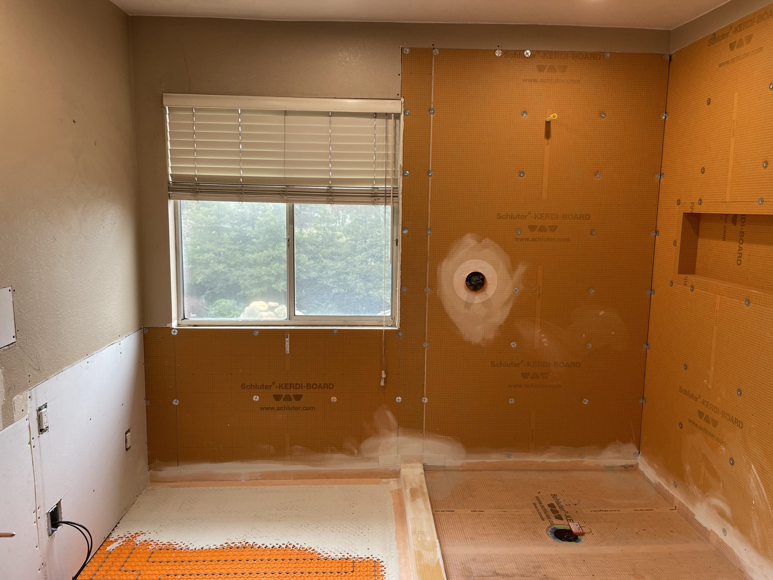 During construction: Demolition and prep work