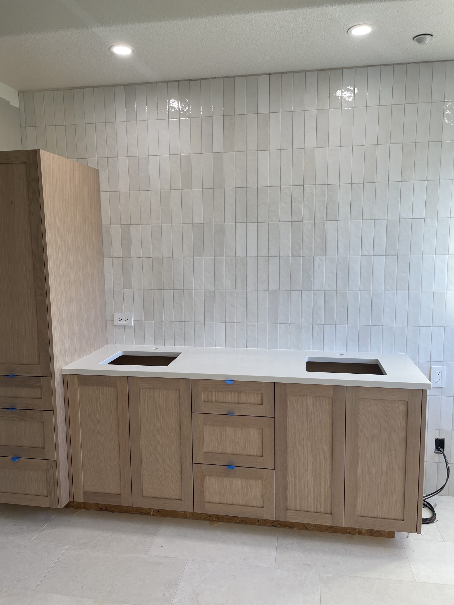 During construction: Finishing details