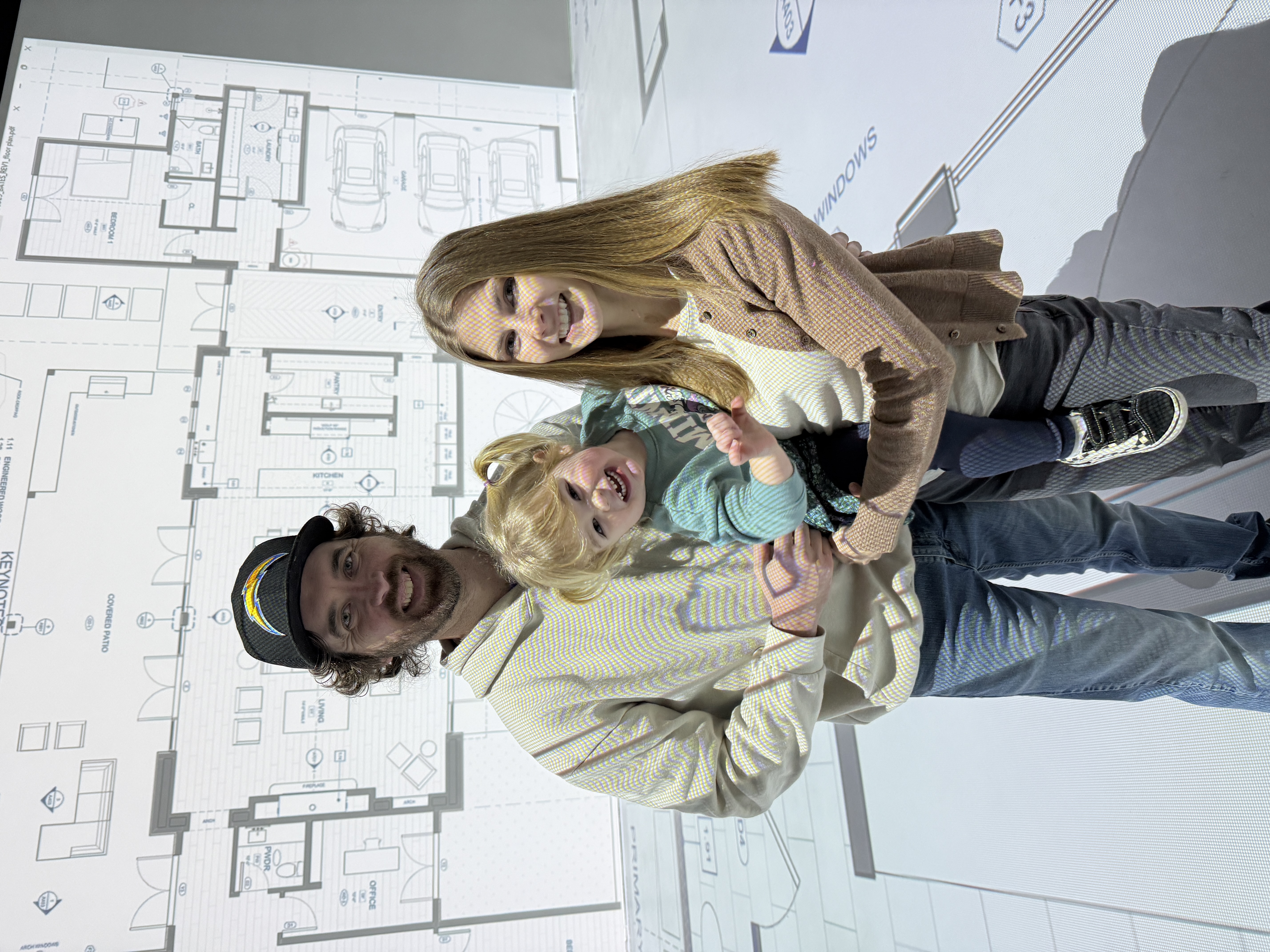 Owner Beth Williams with her husband and daughter